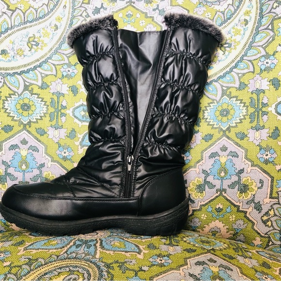 Weatherproof All Weather Footwear | Faux Fur Buckle Winter Boots - Picture 3 of 10